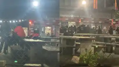 Festejo de Central en Rosario: la noche terminó con corridas y balas de goma frente a Newell's