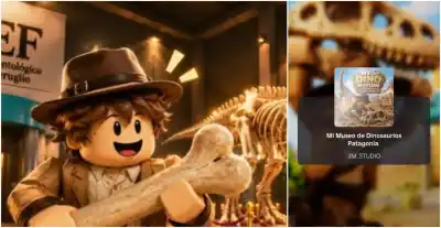 El MEF escondió dinosaurios de Chubut en Roblox y ya se puede jugar gratis