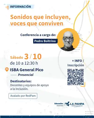 La conferencia gratuita que promete cambiar la mirada sobre la inclusión en las aulas de General Pico