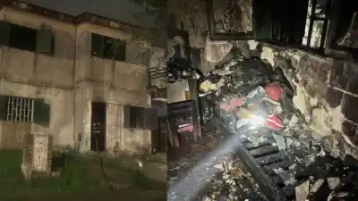 Un incendio en una casa de Paraná terminó con un hombre atrapado en el baño