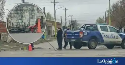 Un auto y una moto chocaron en una esquina de Las Heras: el joven de 18 años terminó en el hospital