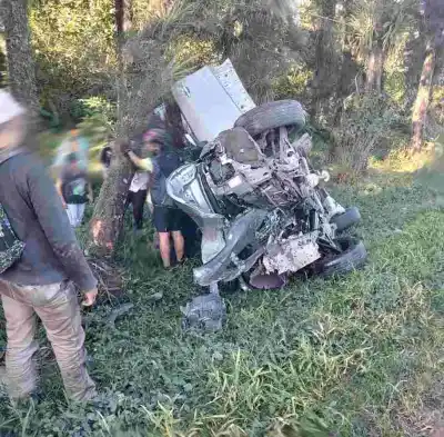 Volcó una camioneta con cuatro ocupantes en la Ruta 307