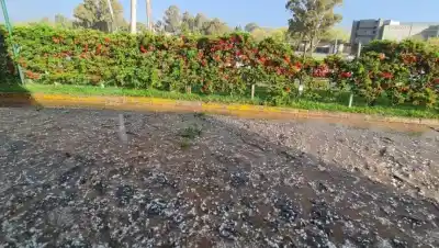 El granizo sorprendió a Añelo: los minutos que nadie esperaba en pleno corazón de Vaca Muerta