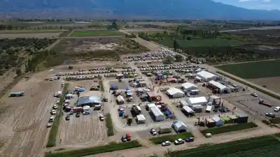 Pocito se llenó de drones y robots: lo nuevo que se vio en el campo sanjuanino