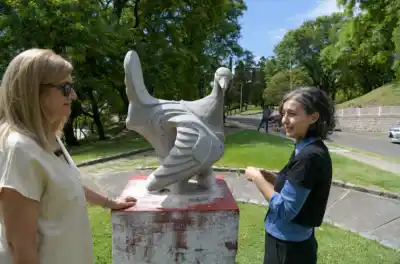 Paraná recuperó una escultura emblemática y ya hay otras tres en la mira