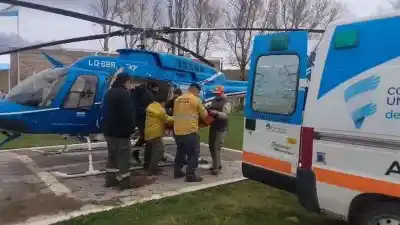Intentaron sacarlo a caballo, pero su cuerpo no aguantó: el rescate que terminó en el cielo