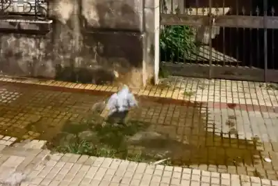 Salieron a la calle con un medidor de agua: lo que la policía descubrió a metros los dejó sin excusa