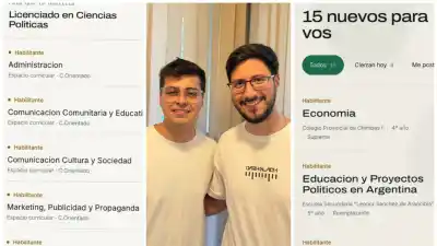 Tres amigos sanjuaninos crearon una app que los docentes están usando sin parar: qué hace