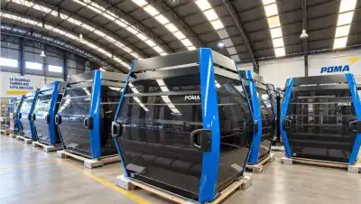 La nueva telecabina que cambiará el cerro Catedral ya está lista, pero sigue guardada en un galpón