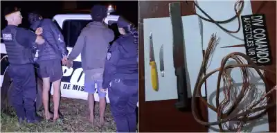Apóstoles: dos detenidos en plena madrugada con un cargamento que los delató