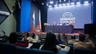 Recreo fue sede del Senado: el adobe y la UNCA, los temas que se llevaron todos los flashes