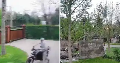 Forzó el alambrado, se llevó una moto y los vecinos lo rodearon: la policía llegó justo