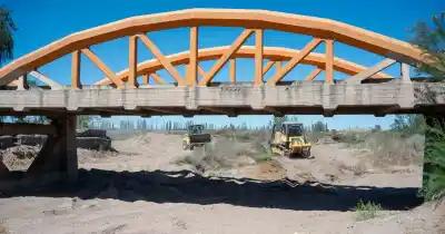 Lavalle prepara el río Mendoza para el deshielo: lo que no pasaba hace 3 años y medio