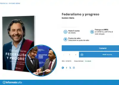 Sáenz le regaló un libro a Milei en París y ahora cualquiera puede comprarlo: cuánto sale