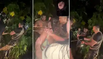Quedaron atrapados en su auto durante una inundación nocturna y un integrante desapareció en la corriente