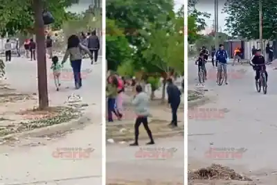 Piedras, gomeras y corridas en el barrio Belén: la furia que no paró ni en los techos
