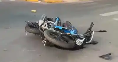 Chocó en la esquina del club Huracán Las Heras y terminó internada en el El Carmen