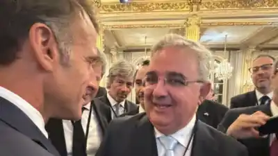 Jalil se reunió con Macron en París: qué le mostró de Catamarca al presidente francés