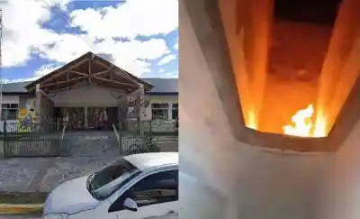 Estudiantes grabaron un incendio dentro de la Escuela N° 758 y ahora buscan a los responsables