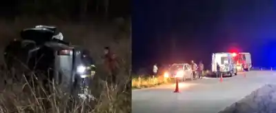 Volcó en la ruta 36 con 3,59 de alcohol en sangre: el video que muestra lo que hizo uno de los ocupantes