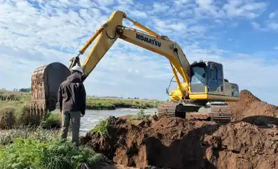 Dos provincias unen fuerzas en el río V: la obra que busca frenar las inundaciones