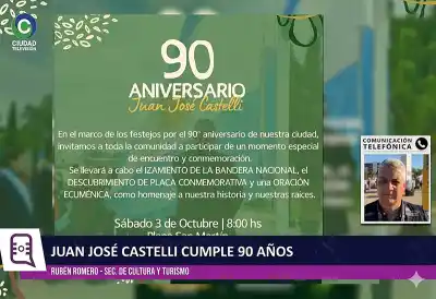 Castelli sopla 90 velas: 16 bandas, desfile gaucho y un cierre que promete