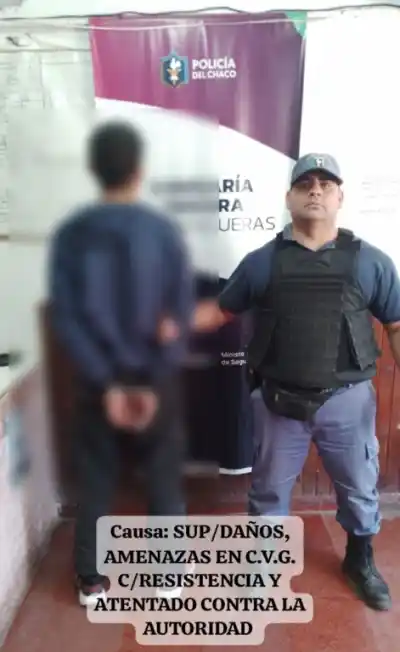 Barranqueras: se encerró, abrió una garrafa de 10 kilos y la Policía entró a la fuerza