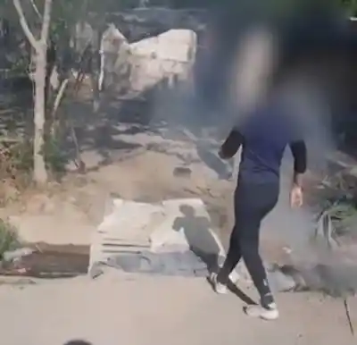 Un bombero lo vio en pleno Zonda y lo grabó: la escena junto a la acequia que reavivó el alerta en Pocito