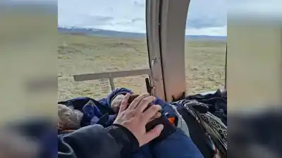 El refugio de piedra y nylon donde un criancero de 80 años esperó el rescate que le salvó la vida