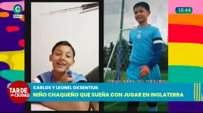 Villa Berthet: un pibe de 10 años quedó elegido para probarse en Inglaterra y ahora su familia sale a juntar plata