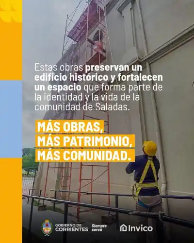 Saladas: la parroquia San José entra en su recta final y hay un número que lo explica todo