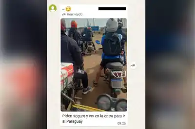 El documento extra que les pidieron a los motociclistas para cruzar a Encarnación