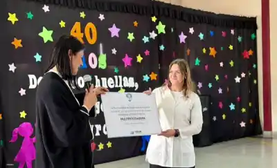 Cuarenta años de una escuela que es el corazón del barrio Los Aromos de Trelew