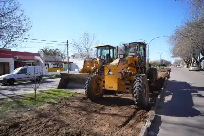 General Pico: la obra que empalma el bulevar de la avenida y promete un circuito de punta a punta