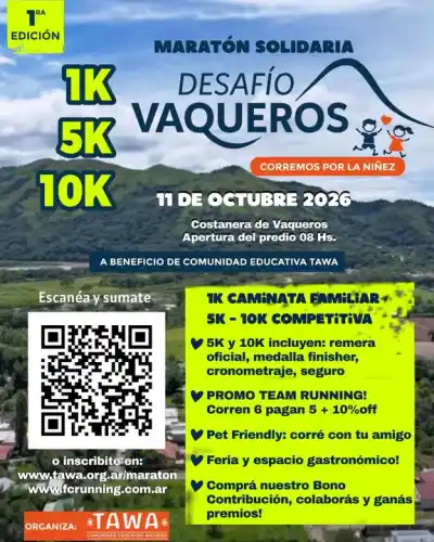 Vaqueros se prepara para una maratón con premio doble: correr y ayudar a una escuela