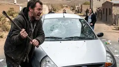 Chocó, le pegó una piña al parabrisas y la Justicia le puso un precio a ese golpe