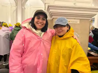 Caminó 60 km a Luján para agradecer un pedido que sus padres hicieron antes de que naciera