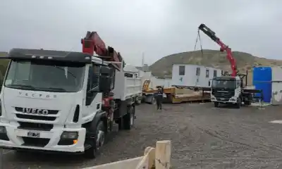 Puerto Pirámides se prepara para la temporada con una obra clave: la cisterna ya está en marcha