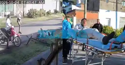 Lo esperaron para sacarle la bici en Los Hornos: la moto que usaron ya tenía pedido de captura