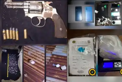 Allanamiento en Paraná: quisieron escapar por los fondos, pero los drones ya los tenían filmados
