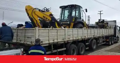 Puerto Deseado recibió la maquinaria que SPSE esperaba desde hace años