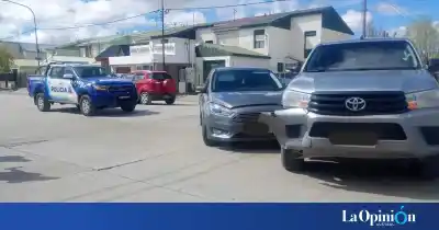 Chocaron en una esquina clave de Pico Truncado y el control posterior dejó a los dos conductores en una situación inesperada
