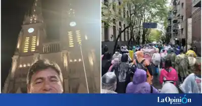 Caminó 62 km bajo la lluvia y llegó a Luján: "Nunca me había pasado lo que viví en las últimas dos cuadras"