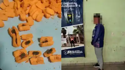 Fue a llevar comida a su hermano detenido y la policía frenó algo adentro de los Chizitos
