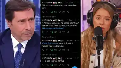 Feinmann saca a la luz tuits antiguos de Nati Jota y la acusa de racista
