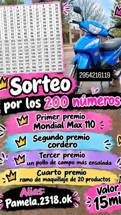Salió de garantía, le cortaron la luz y ahora rifa su propia moto para pagar la deuda