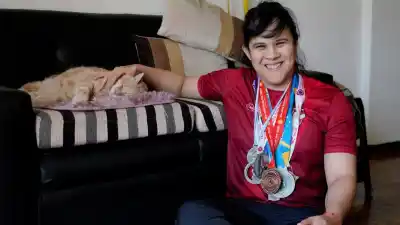 Perdió la vista a los días de nacer y hoy es una de las mejores judocas del mundo
