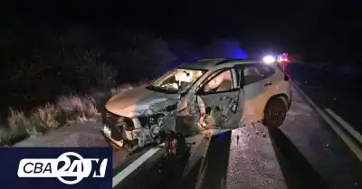 Una familia salteña chocó contra dos camiones en la Ruta 60: el detalle que sorprendió a la policía