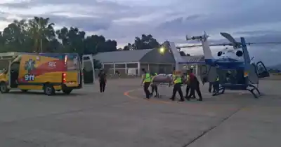 San Martín: explotó una garrafa, hay un herido grave y debieron salir con el helicóptero Halcón