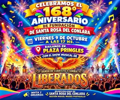 Santa Rosa del Conlara sopla 168 velitas: el desfile y el baile que nadie quiere perderse